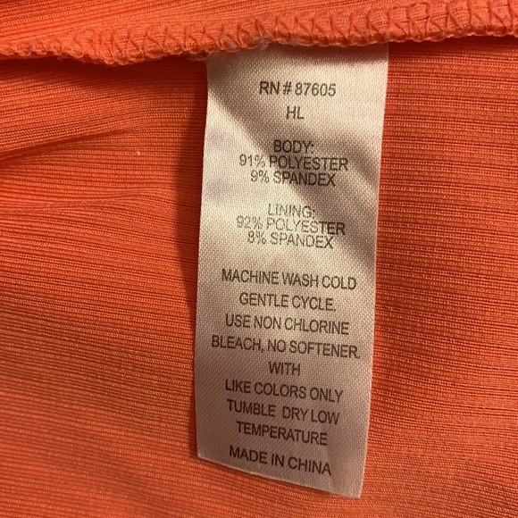 AVÍA TANGERINE ORANGE YOGA TOP WORKOUT SOORTS SIZE MEDIUM - Picture 10 of 11